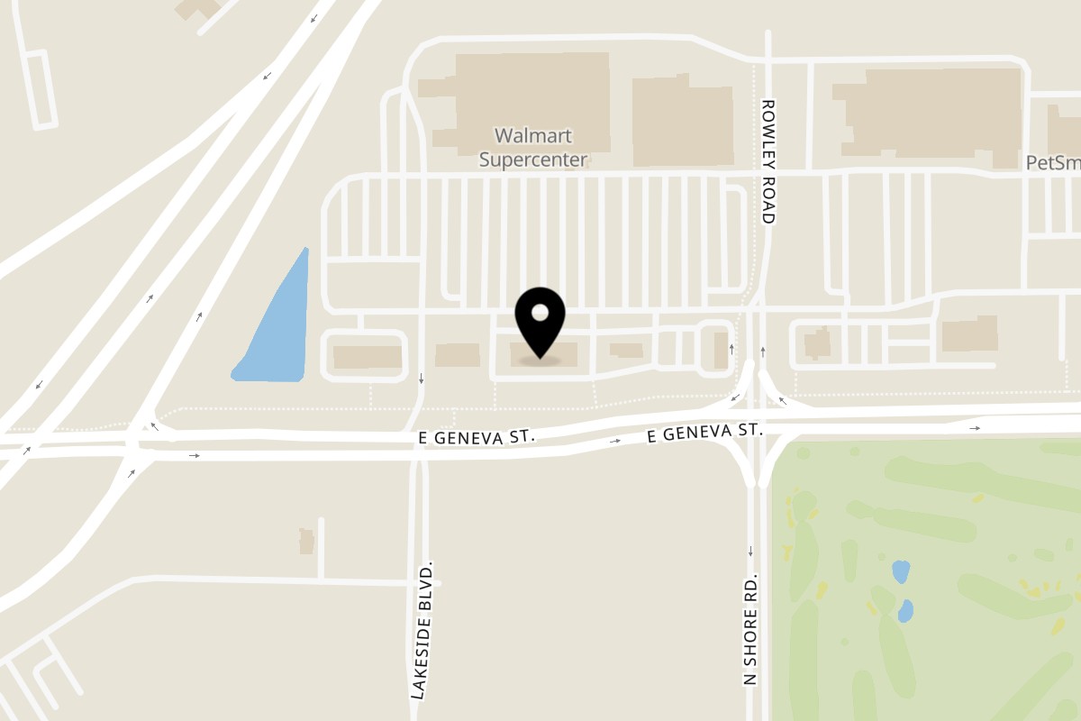 Map showing the location of Domino's Pizza Delavan on 1823 E Geneva St h h in Delavan