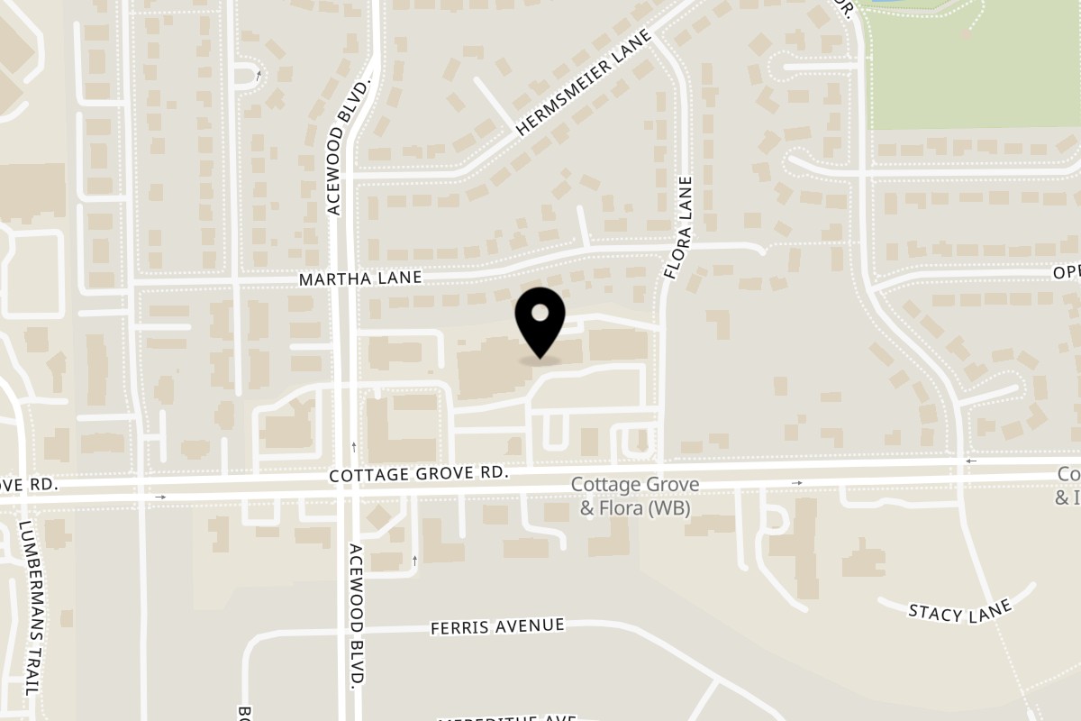 Map showing the location of Domino's Pizza Madison – Cottage Grove Rd on 4680 Cottage Grove Rd in Madison