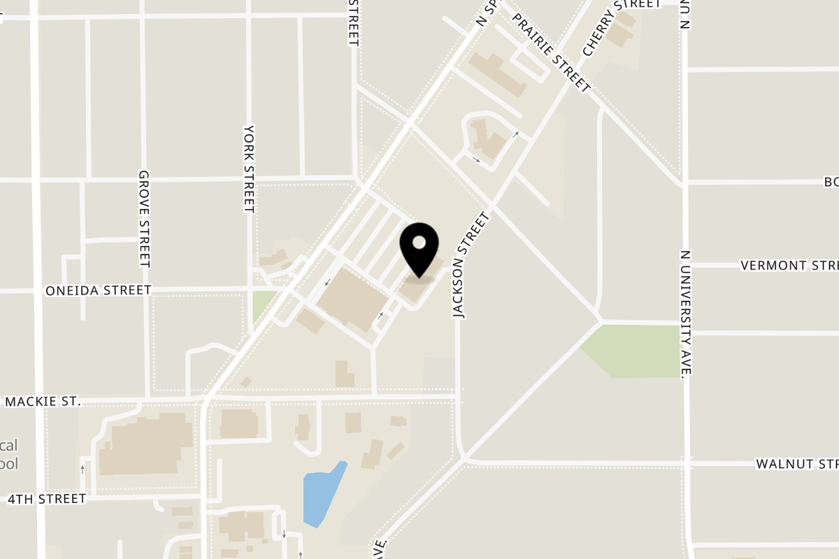 Map showing the location of Domino's Pizza Beaver Dam on 711 N Spring St b in Beaver Dam